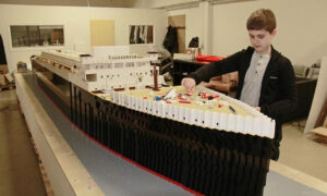 Boy With Autism Turned His Obsession With Ships Into A 26-Foot LEGO Masterpiece