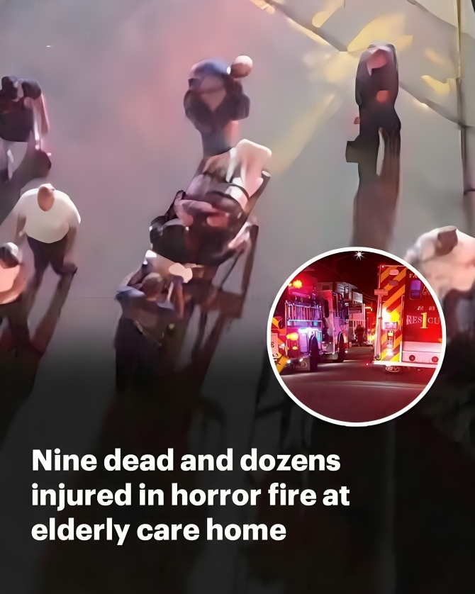 Firefighters found terrified OAPs hanging out of windows. Read more: